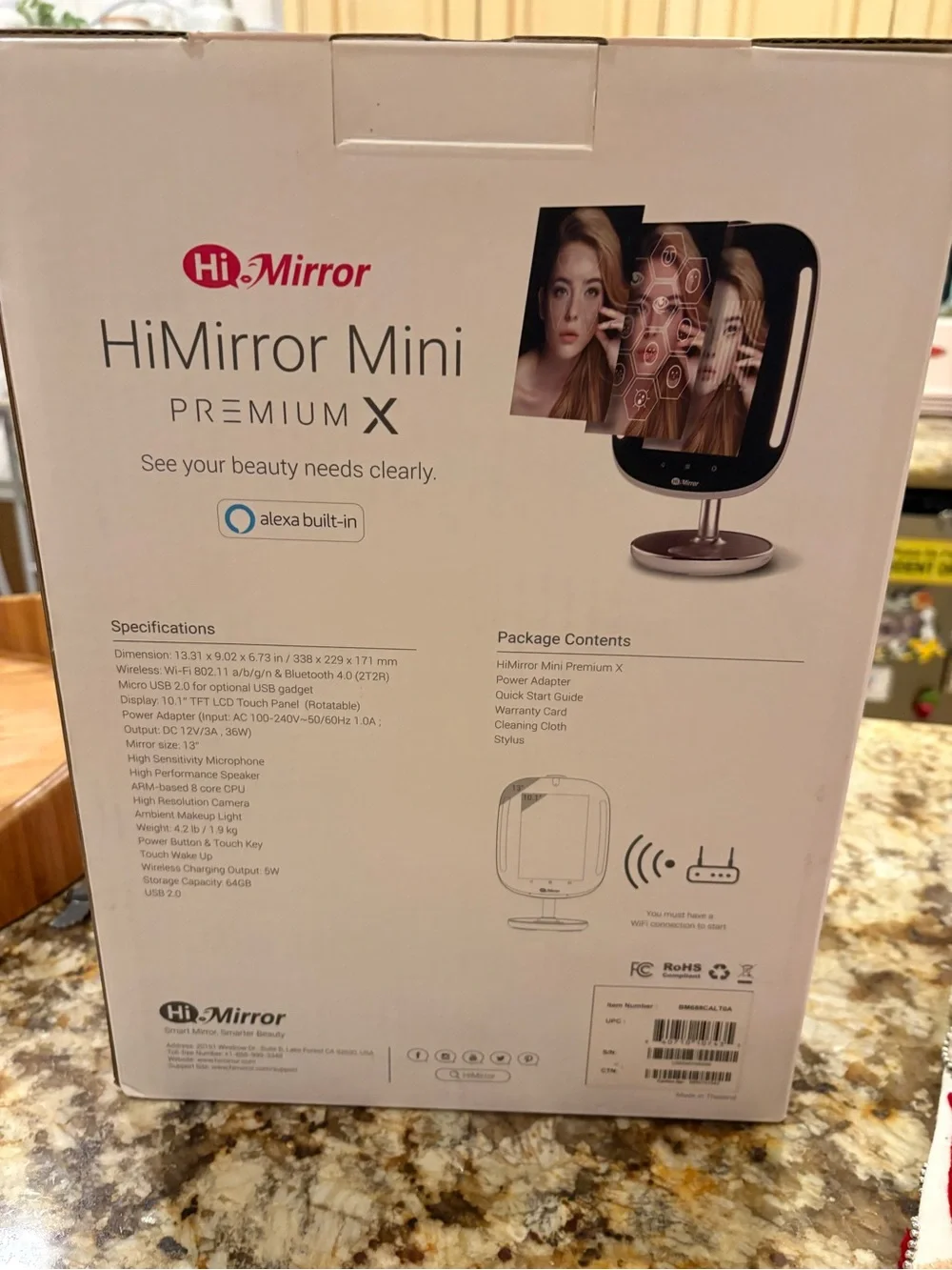 Premium Smart Vanity Mirror in Rose Gold